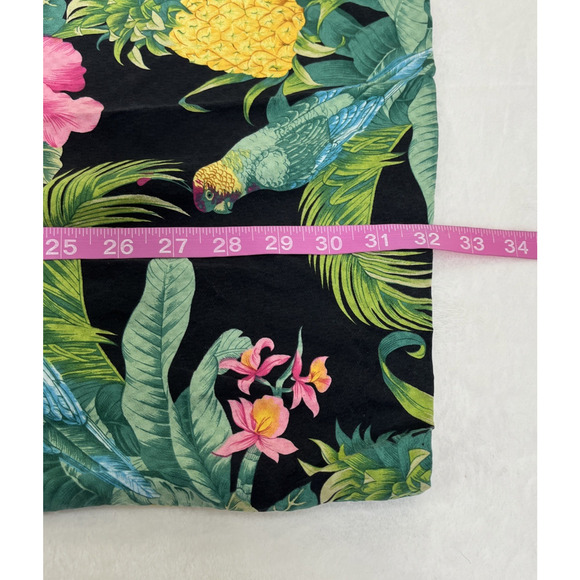 Tommy Bahama Woman’s Halter Dress Tropical Parrots Pineapple Hibiscus Sz. 6 - Picture 5 of 9